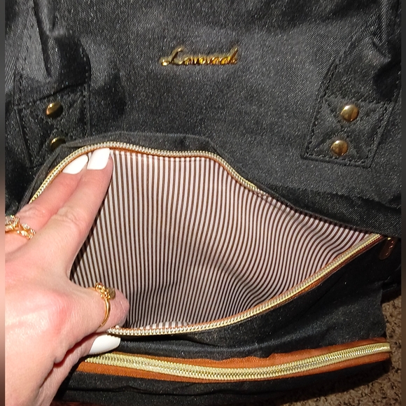 Stylish Black and Leopard Print Backpack - Picture 9 of 12